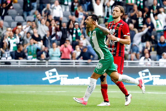 Hammarbys Jiloan Hamad jublar