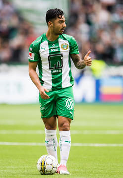 Hammarbys Jiloan Hamad gör tummen upp