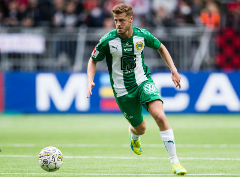 Hammarbys Rebin Asaad med bollen