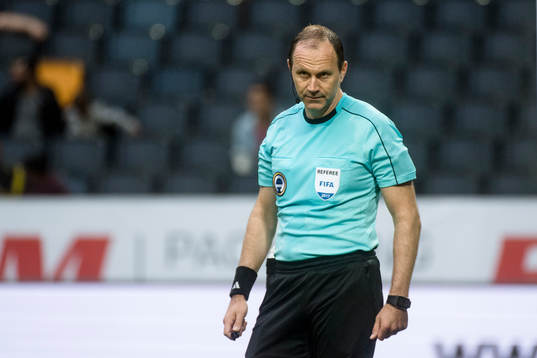 Matchens domare Jonas Eriksson