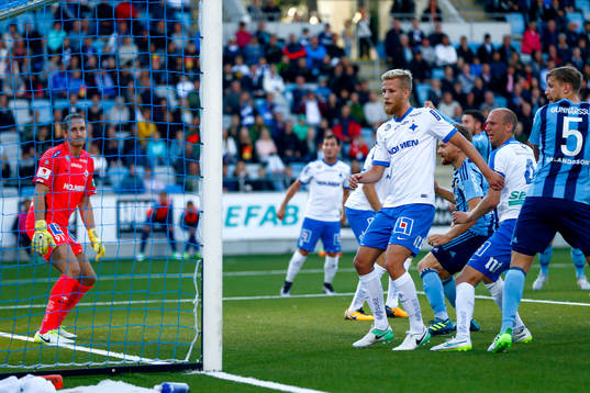 Djurgårdens Kerim Mrabti gör 0-1