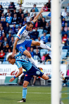 Djurgårdens Felix Beijmo och Norrköpings Jon Gudni