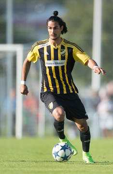 IFK Hässleholms Ameer Naseer i matchen i division 2 mellan