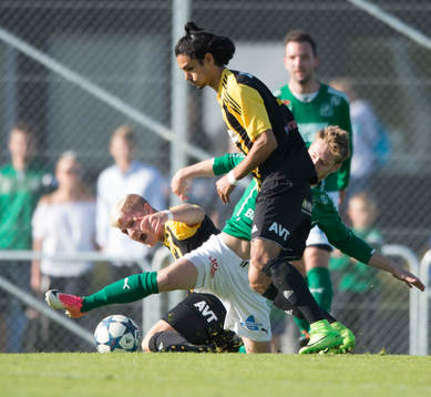 IFK Hässleholms  Ameer Naseer och Linus Svensson i matchen