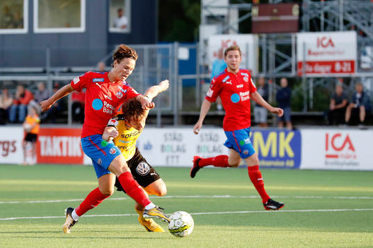 Helsingborgs Alex Timossi Andersson och Frejs Adam Gradén