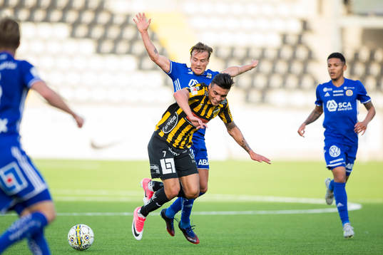 Sundsvalls Eric Larsson river omkull Häckens Ahmed Yasin