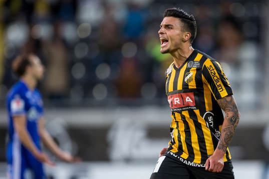 Häckens Ahmed Yasin jublar