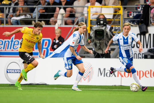 Elfsborgs Jörgen Horn och IFK Göteborgs Elias Mar Omarsson