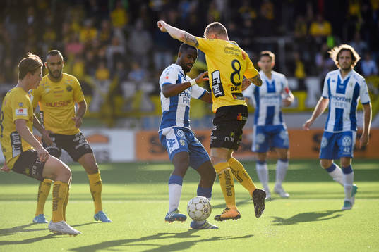 IFK Göteborgs Vajebah Sakor och Elfsborgs Samuel Holmén