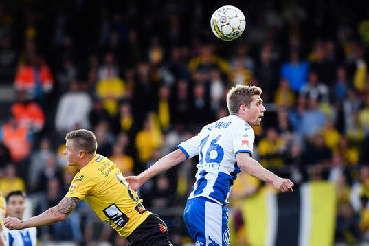 Elfsborgs Samuel Holmén och IFK Göteborgs Mikael Boman
