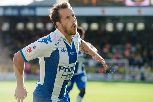 IFK Göteborgs Tobias Hysén jublar