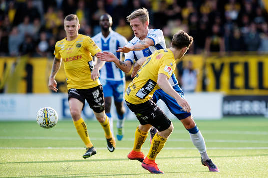 IFK Göteborgs Sören Rieks och Elfsborgs Jesper Manns i