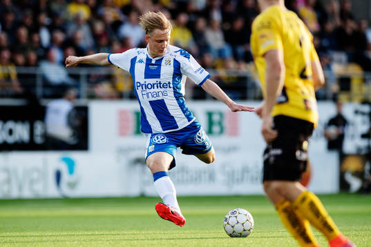 IFK Göteborgs Billy Nordström skjuter