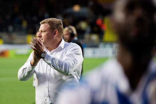 IFK Göteborgs tränare Alf Westerberg jublar