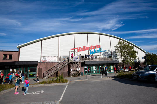 Generell vy över Vallentuna Ishall