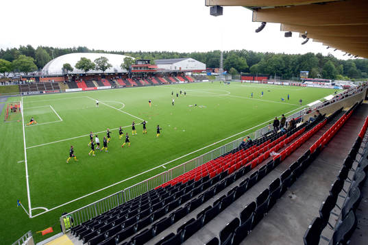 Spelarna värmer upp