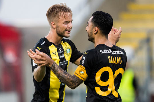 Hammarbys Sander Svendsen jublar