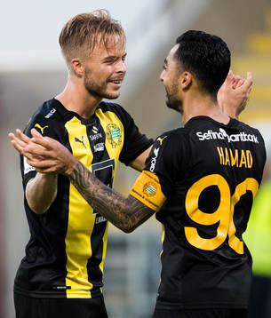 Hammarbys Sander Svendsen jublar