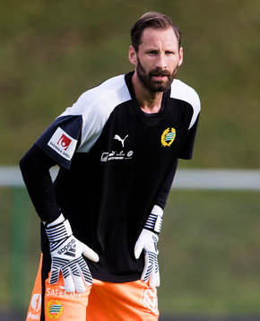Hammarbys målvakt Johan Wiland