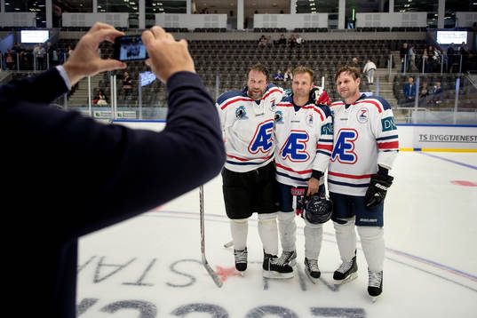 Icebreakers Peter Forsberg, Niklas Sundström och Markus
