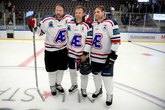 Icebreakers Peter Forsberg, Niklas Sundström och Markus