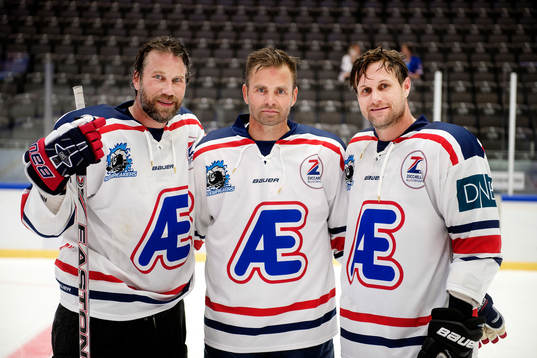 Icebreakers Peter Forsberg, Niklas Sundström och Markus
