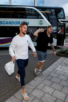 Rögles Juhamatti Aaltonen och målvakt Ville Kolppanen