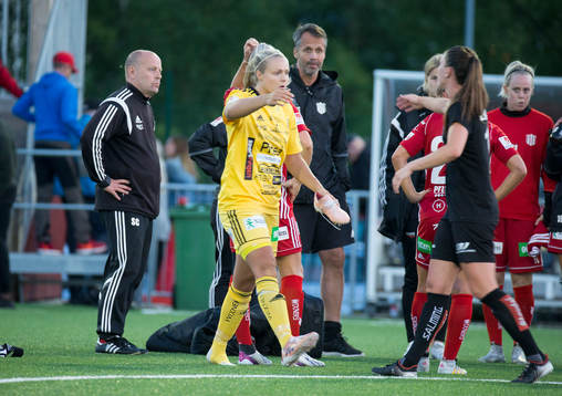Piteås tränare Stellan Carlsson och målvakten Hilda