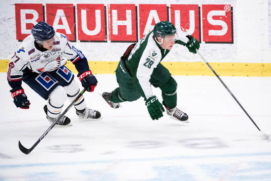 Linköpings Patrick Mullen  och Färjestads Oskar Steen