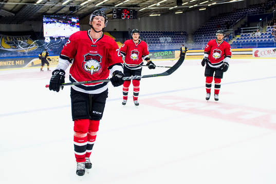 Malmö Redhawks Lars Bryggman, Fredrik Händemark och