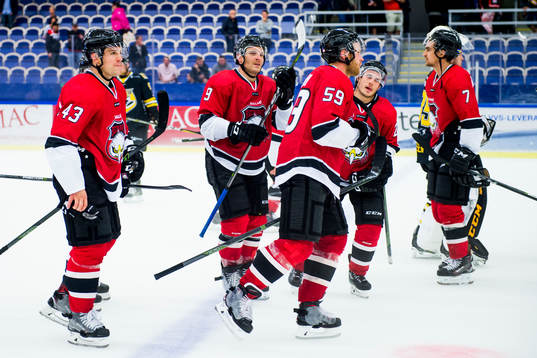 Malmö Redhawks Nichlas Hardt, Frederik Storm och Anton