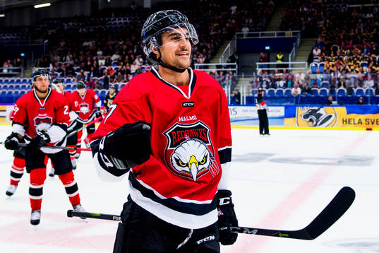 Malmö Redhawks Nils Andersson jublar
