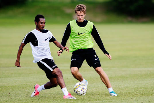 Nasiru Mohammed och Jakob Lindström