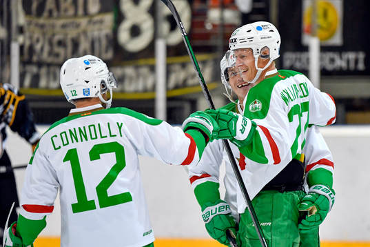 Rögles Jesper Williamsson, Jack Connolly och Bryan Lerg