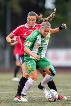 LB07s Anna Welin  och Hammarbys Filippa Angeldal