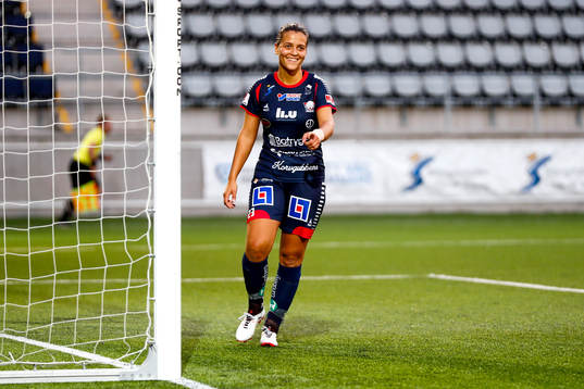 Linköpings Marija Banusic jublar