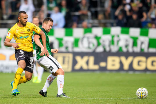 Elfsborgs Issam Jebali och Elfsborgs Jörgen Horn