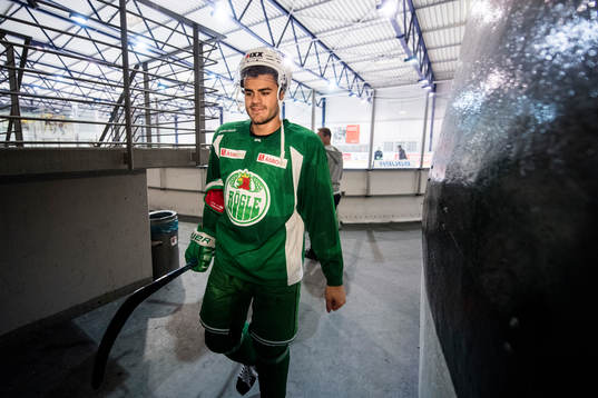 Rögles Almen Bibic lämnar isen