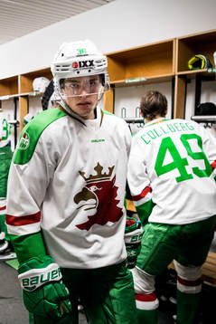 Rögles Filip Karlsson lämnar omklädningsrummet