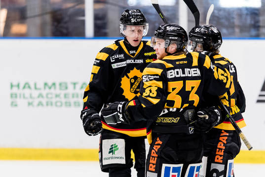 Skellefteås spelare jublar