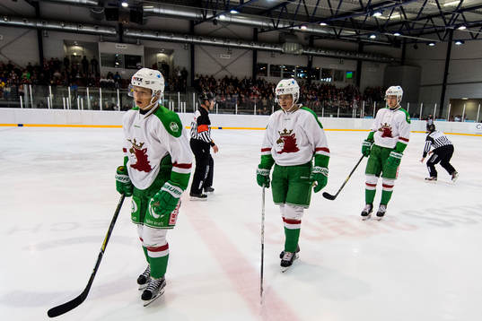 Rögles Rasmus Sandin, Filip Karlsson och Johan Zarwel