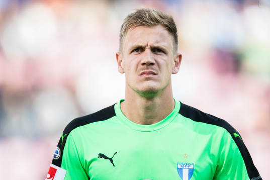 Malmö FFs målvakt Johan Dahlin