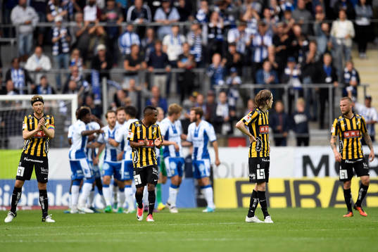 Häckens Rasmus Lindgren, Nasiru Mohammed, Erik Friberg och