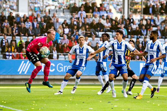 IFK Göteborgs målvakt Pontus Dahlberg, Mikael Boman, Sam