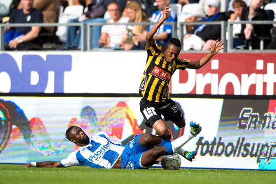 IFK Göteborgs Vajebah Sakor och Häckens Nasiru Mohammed