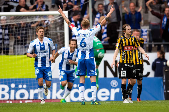 IFK Göteborgs Sebastian Eriksson jublar