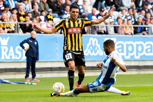 Häckens Ahmed Yasin och IFK Göteborgs Kristopher Da Graca