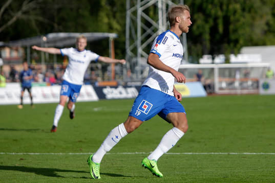Norrköpings Sebastian Andersson jublar