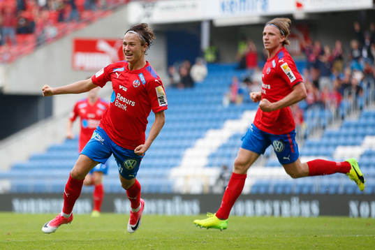 Helsingborgs Alex Timossi Andersson jublar