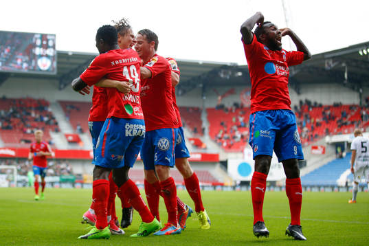 Helsingborgs Alex Timossi Andersson, Erik Kitolano, Johan